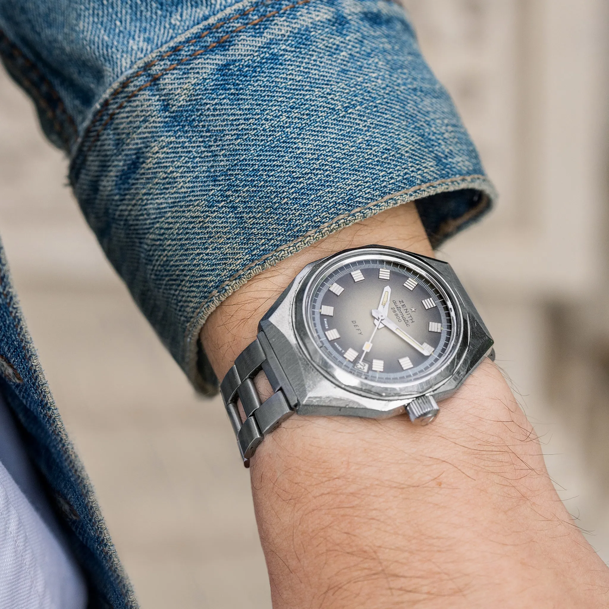 1970s Zenith Defy Ref. A3642 On Ladder Bracelet