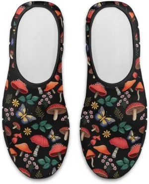 Aesthetic Plant Botanical Loafer Womens Slip On Shoes Non Slip Breathable Tennis Shoes Travel Work Shoes