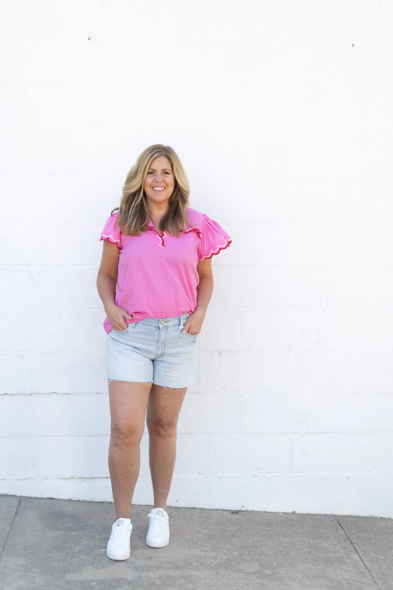 April Scallop Top