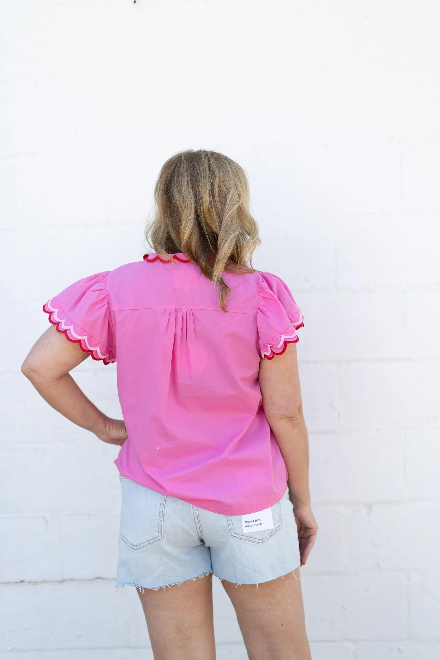 April Scallop Top