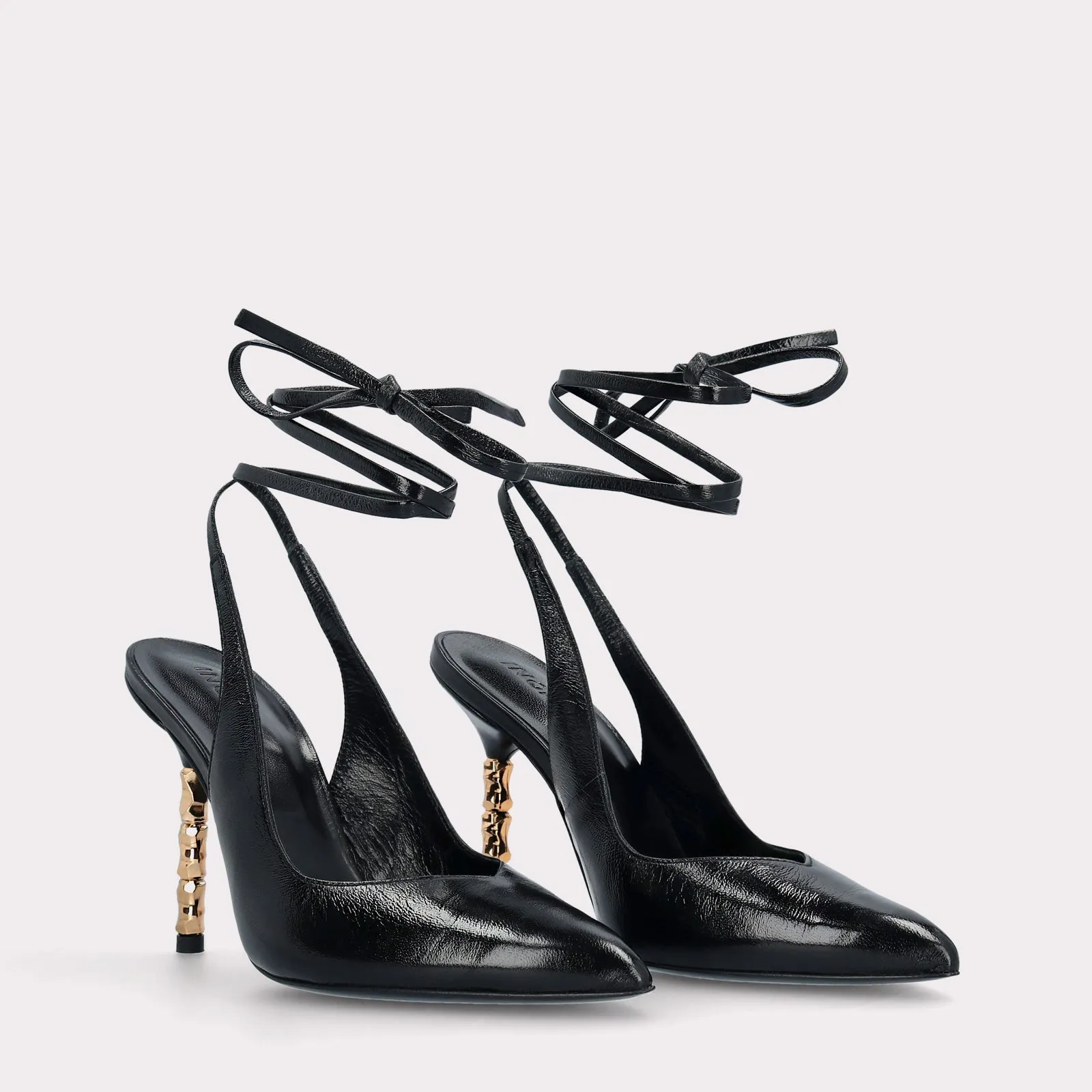 ASTRID 40 BLACK LEATHER PUMPS