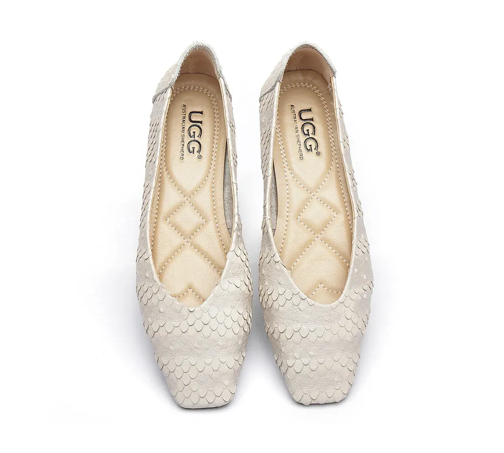 AUSTRALIAN SHEPHERD® Womens Serena Leather Flats