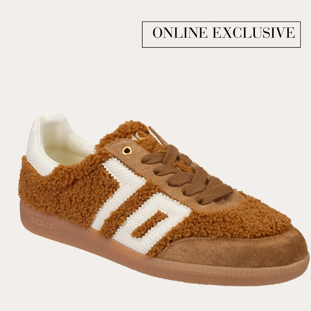 BACK 70 - TEDDY in TOBACCO WHITE Sneakers