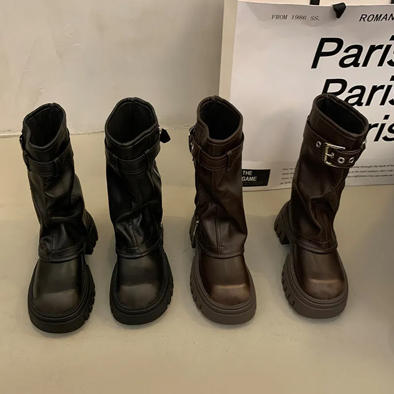 Black Chunky Boots