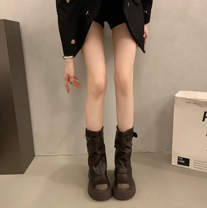 Black Chunky Boots