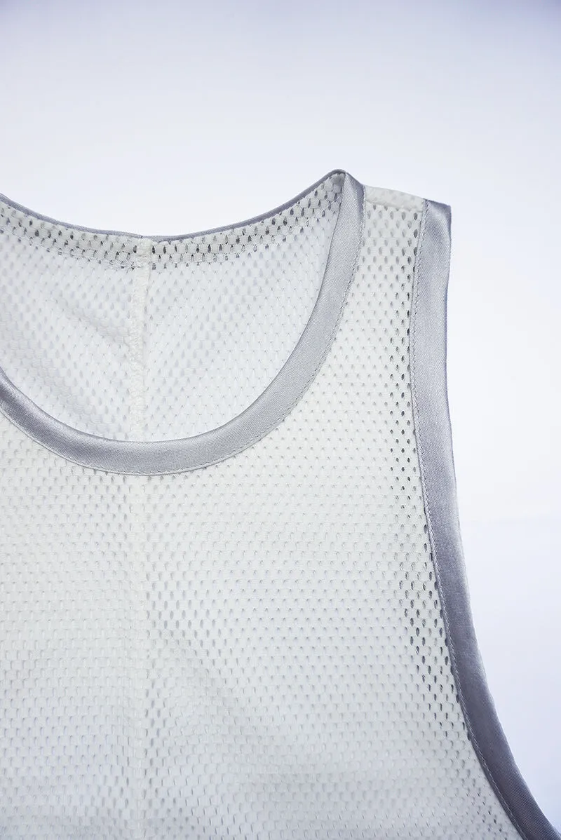 Blanc Mesh Tank