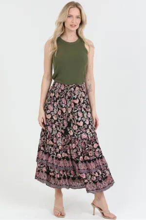 Boho Floral Skirt