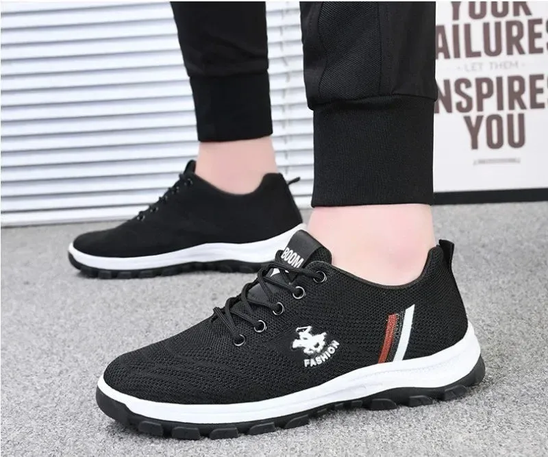 Brand Men Shoes High Quality Casual Non-slip Breathable Fale Shoes Autumn Fashion Trend Thick-soled Leather Versatile Sneakers