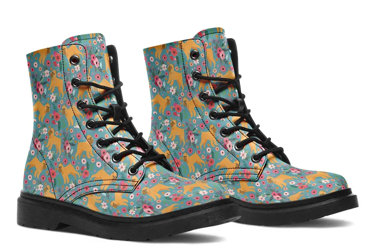 Brussels Griffon Flower Boots