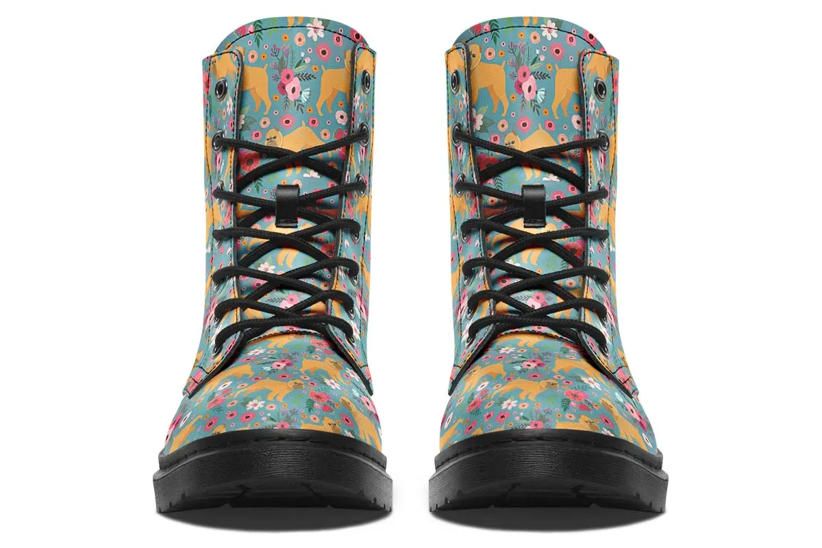 Brussels Griffon Flower Boots