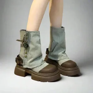 Canvas Ankle Boots for Women | Chic & Stylish