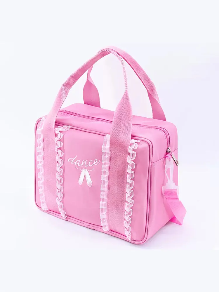 Dance Practice Suits Storage Bag Lace Canvas Tote Bag Dual Use Backpack