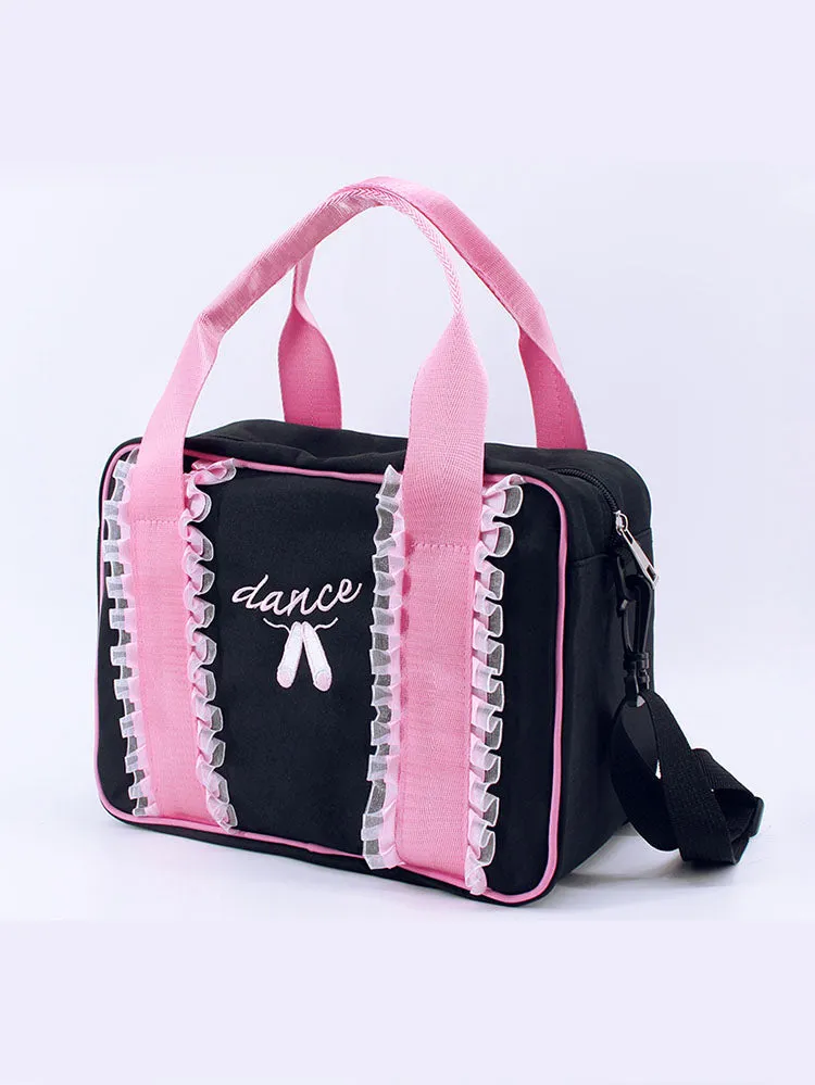 Dance Practice Suits Storage Bag Lace Canvas Tote Bag Dual Use Backpack
