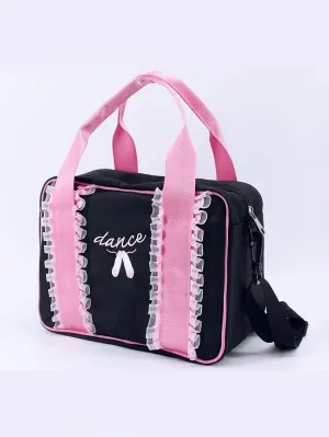 Dance Practice Suits Storage Bag Lace Canvas Tote Bag Dual Use Backpack