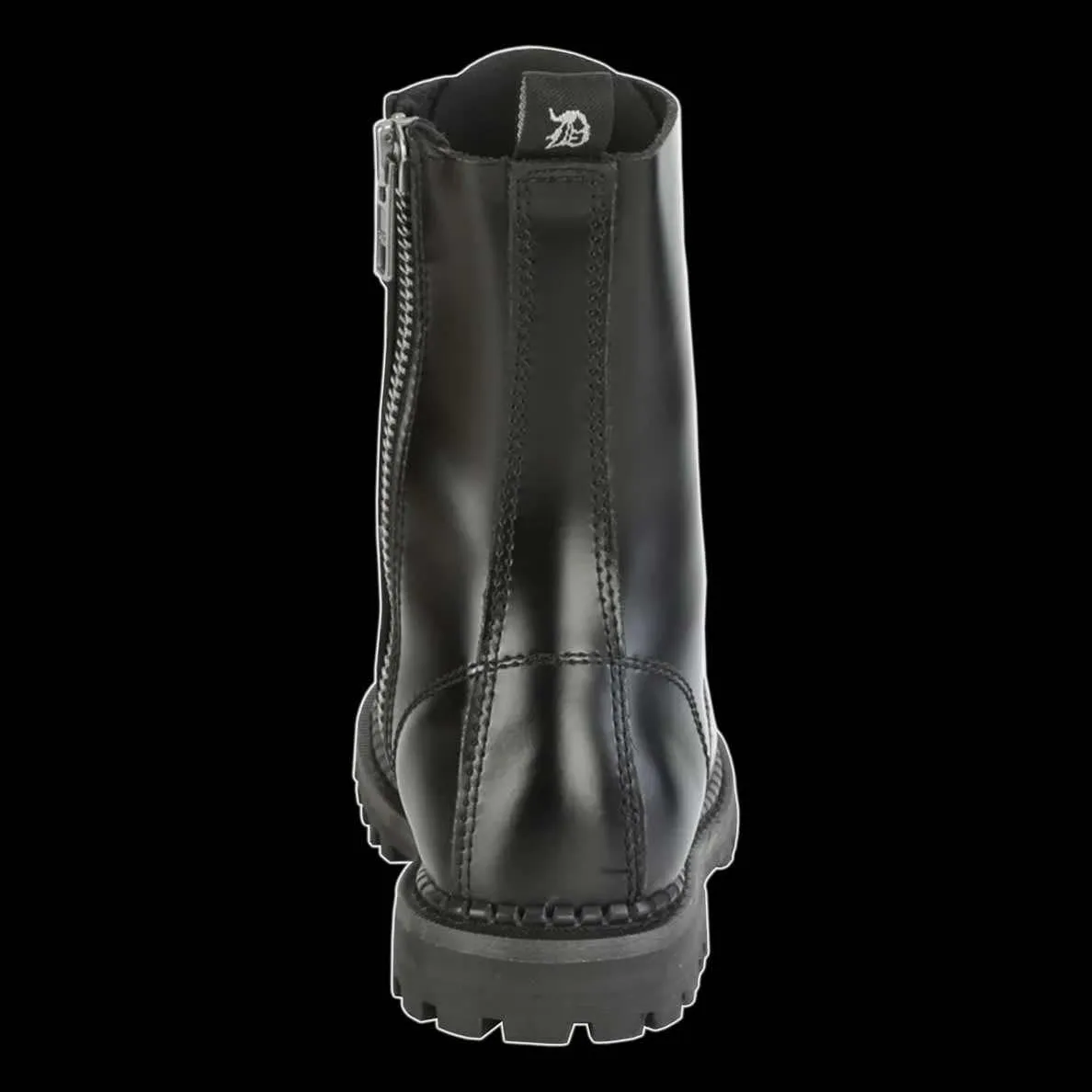 Demonia - Riot 10 Eyelet Black Steel-Toe Boot