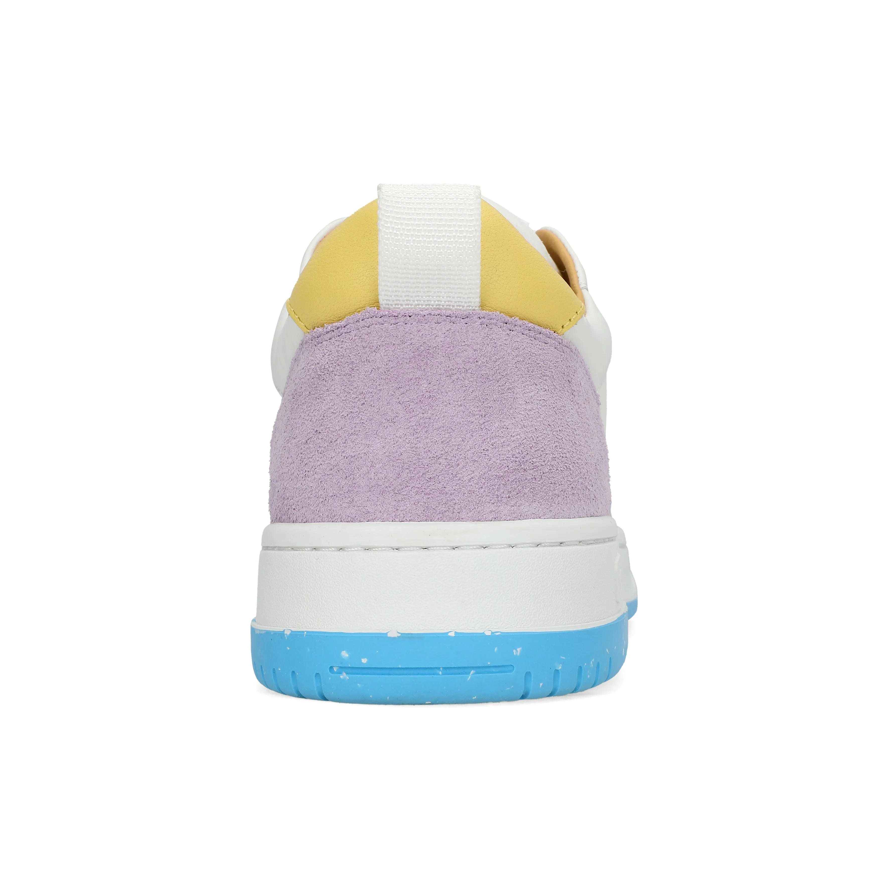 Gadol Sneaker in White with Pink, Blue and Yellow