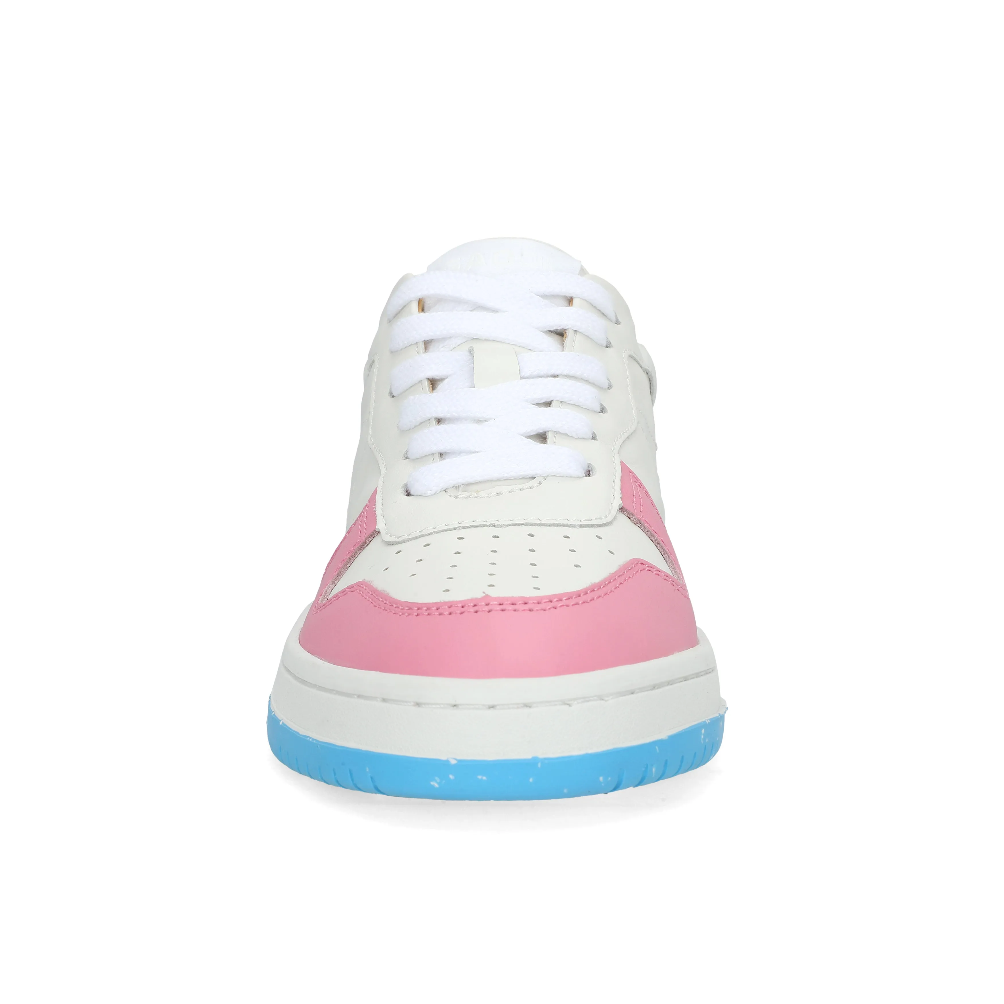 Gadol Sneaker in White with Pink, Blue and Yellow