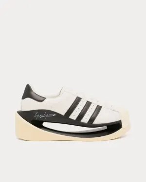 Gendo Superstar Off White / Black / Easy Yellow Low Top Sneakers