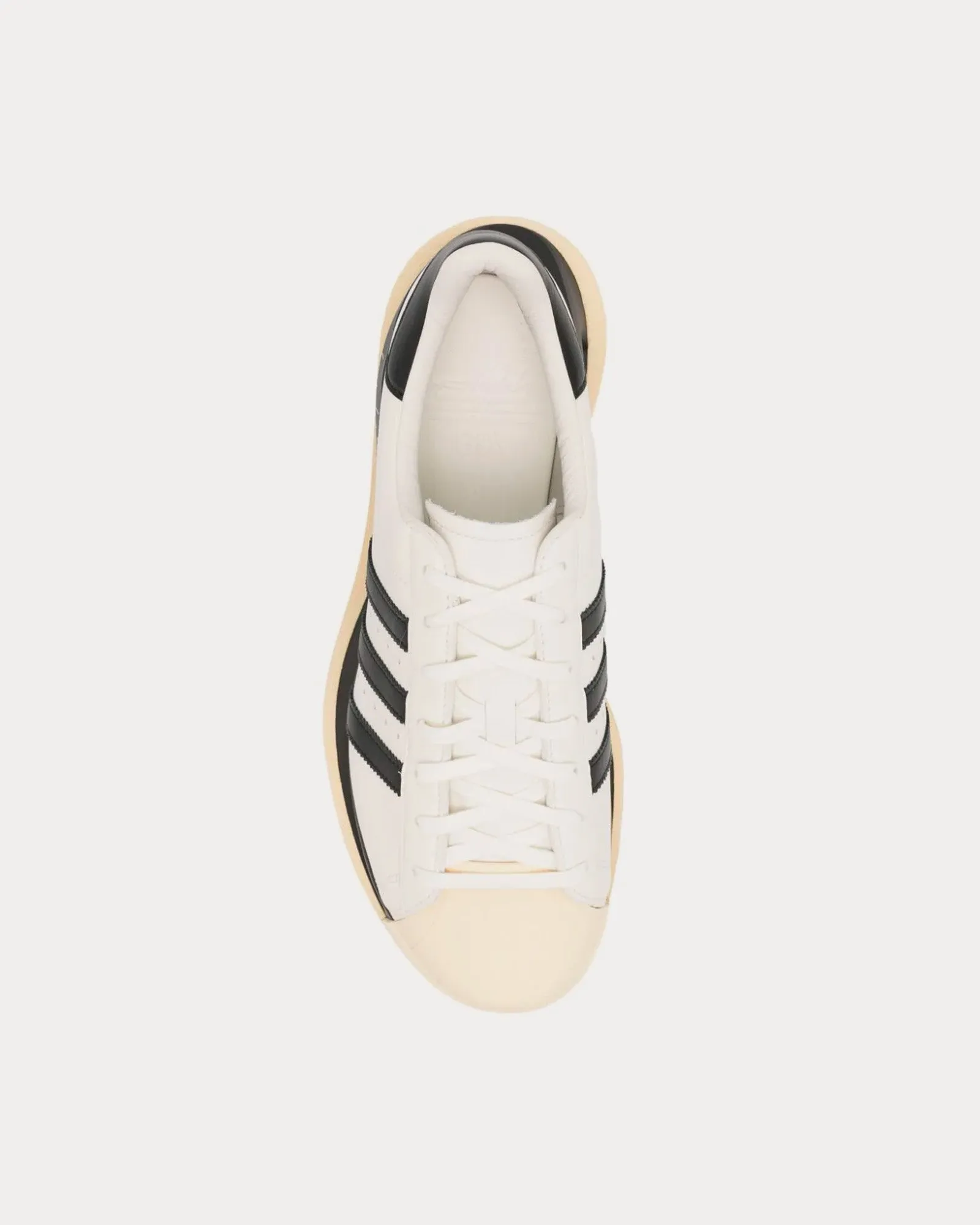 Gendo Superstar Off White / Black / Easy Yellow Low Top Sneakers