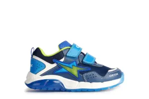 Geox Blue/Yellow Spaziale Light Up Trainer