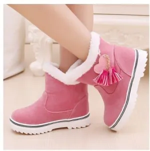 Girls Boots Fur Thick Warm Children's Top Quality Snow Boots