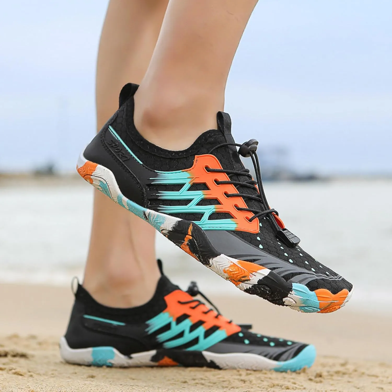Hike Barefoot Shoes for Women Men, Pro Barefoot Shoes with Wide Toe Box for Hiking, Walking, Non-Slip Breathable Lightweight Water Shoes Unisex