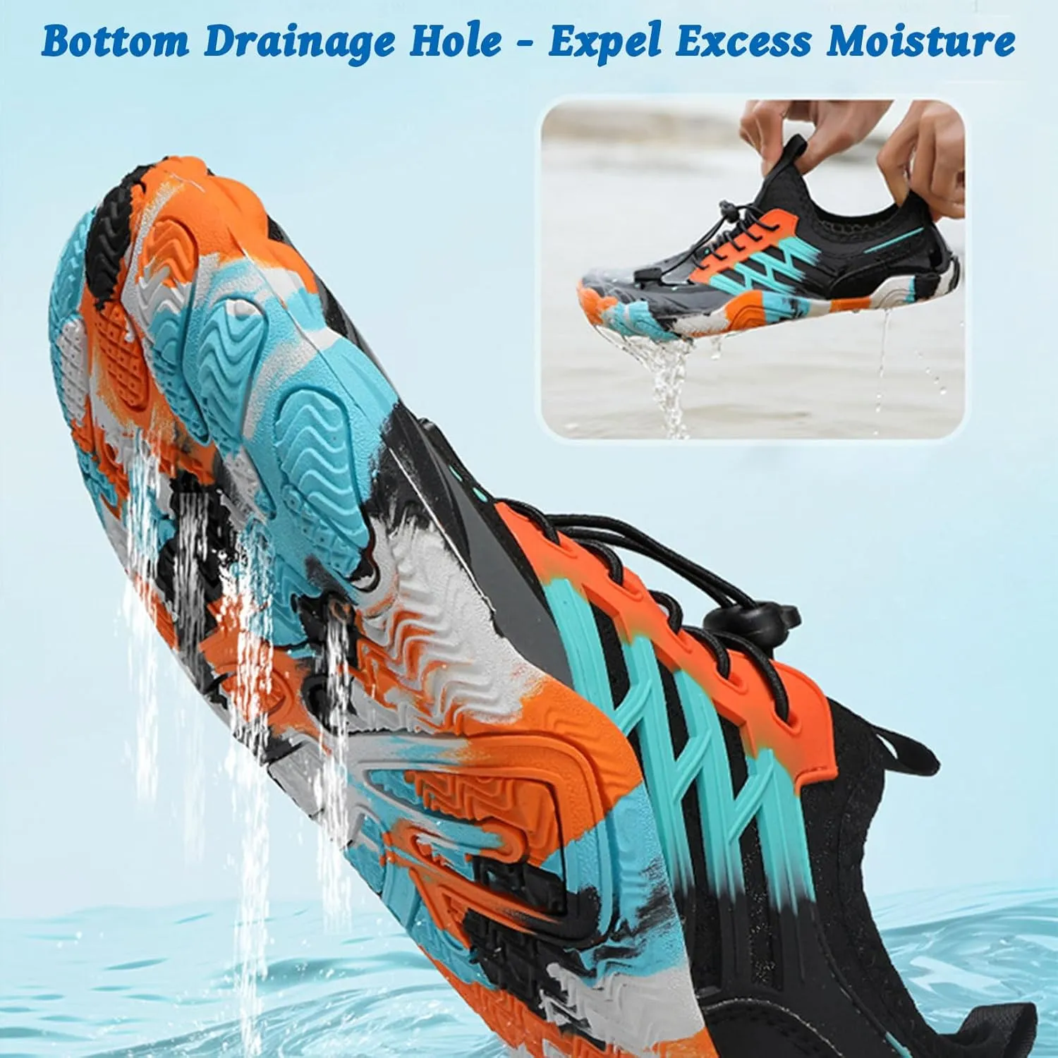Hike Barefoot Shoes for Women Men, Pro Barefoot Shoes with Wide Toe Box for Hiking, Walking, Non-Slip Breathable Lightweight Water Shoes Unisex