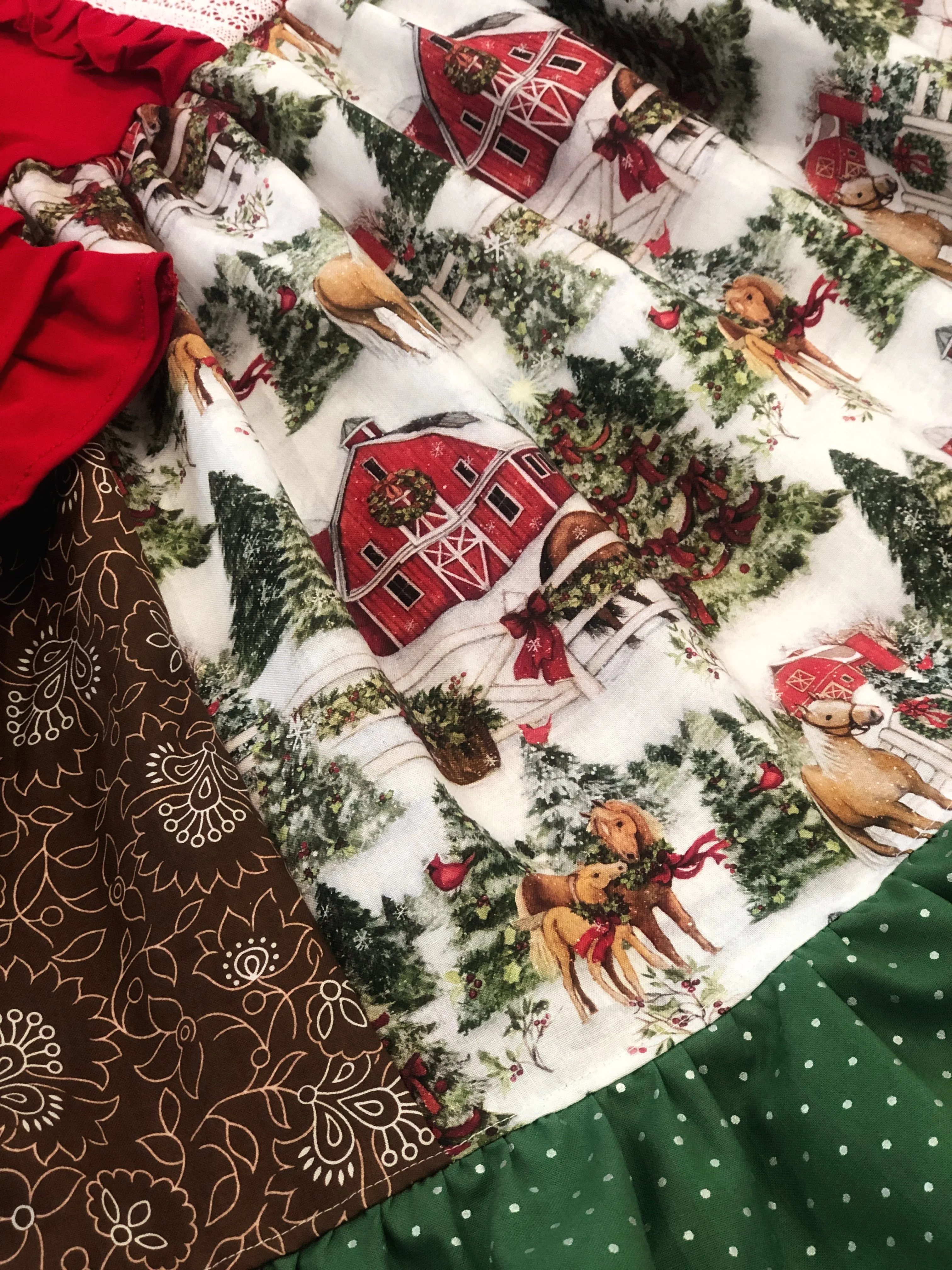 Holiday horse dress