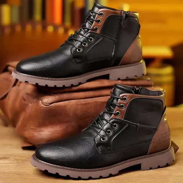 Jethro | Lace-up boot made from robust leather