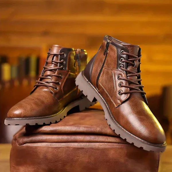 Jethro | Lace-up boot made from robust leather