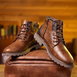 Jethro | Lace-up boot made from robust leather
