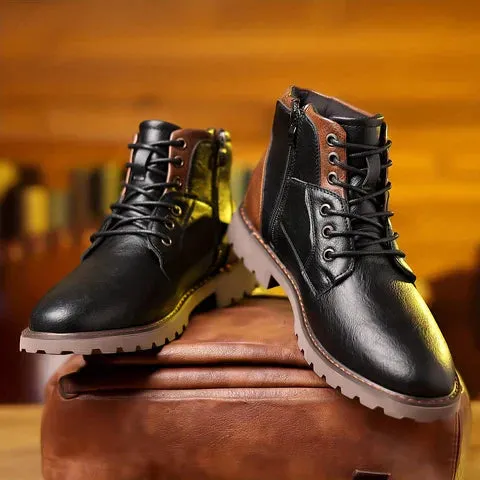 Jethro | Lace-up boot made from robust leather