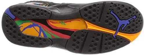Jordan 8 Retro Men's Shoes Black/Light Concord/Aloe Verde Noir 305381-004 (8.5 D(M) US)