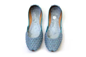 Light Blue Khussa - Shoes