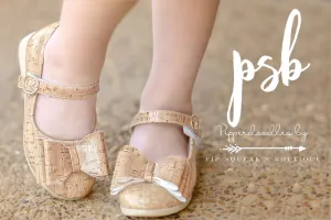 [Light Cork] Bow Shoes