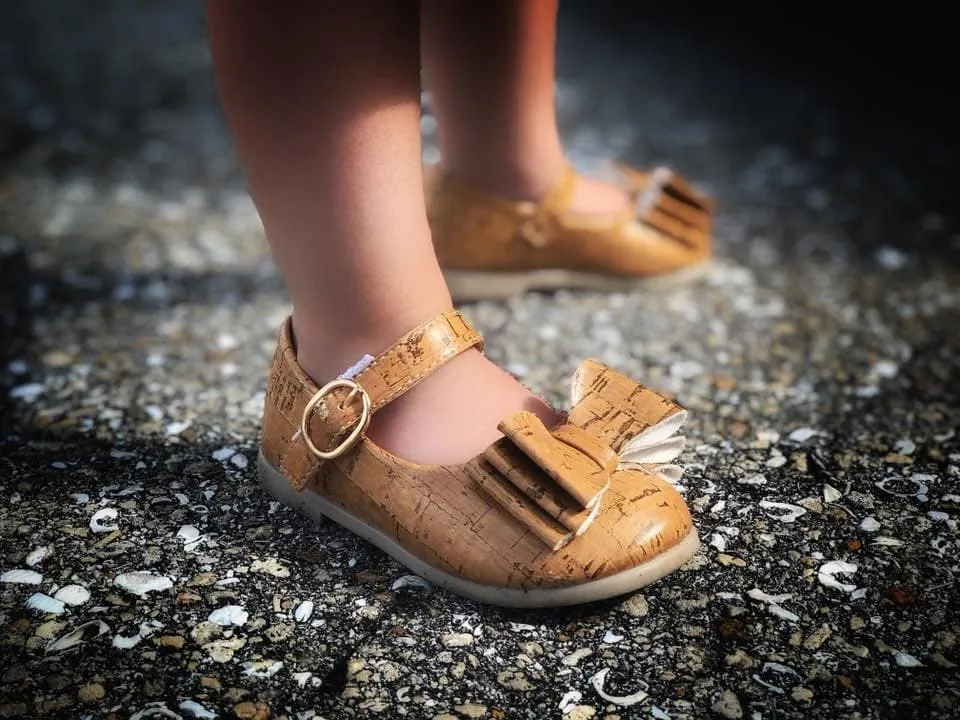 [Light Cork] Bow Shoes