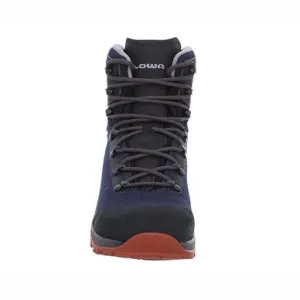 LOWA MENS IROX GTX MID SHOES-NAVY/RED -UK10