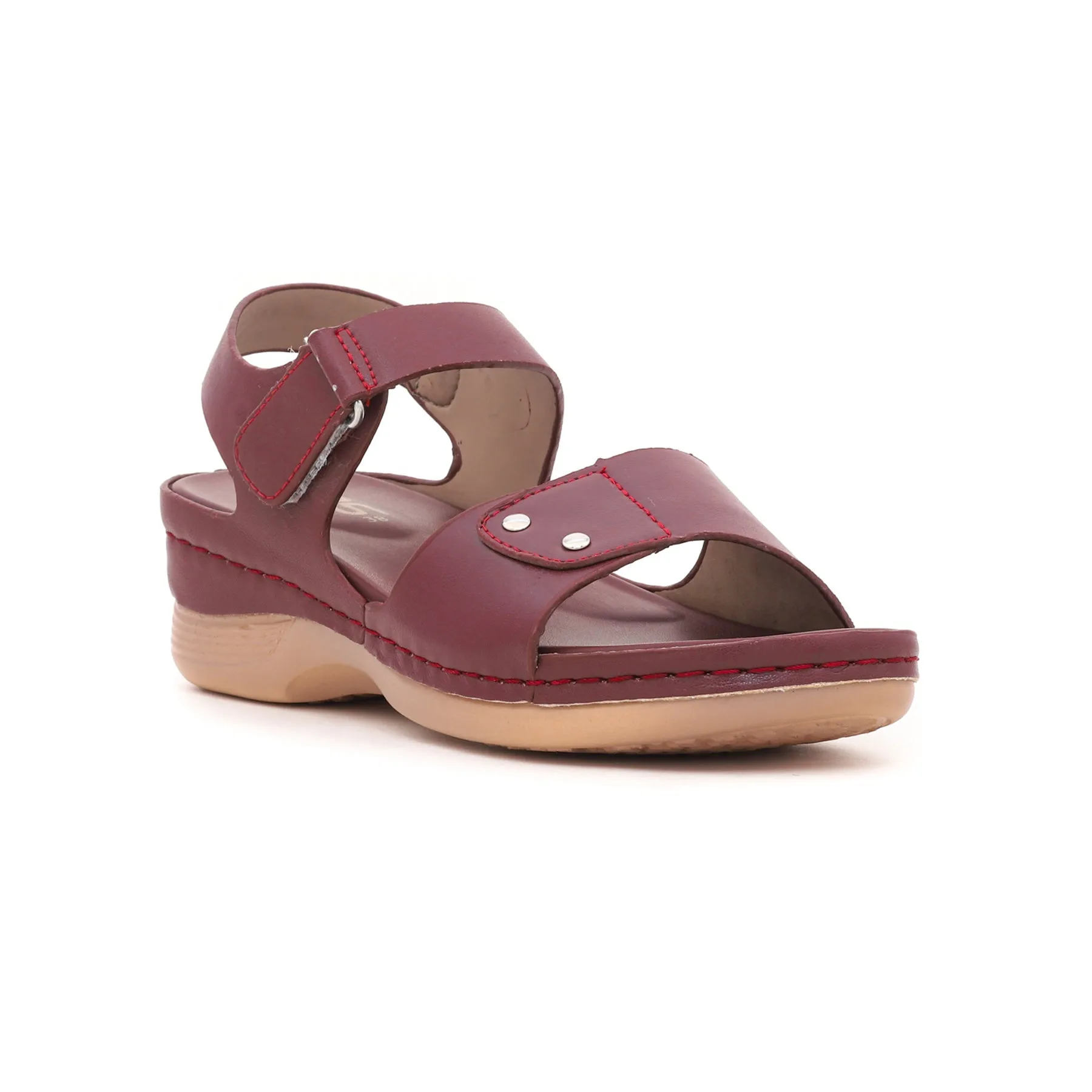 Maroon Casual Sandal CL3906