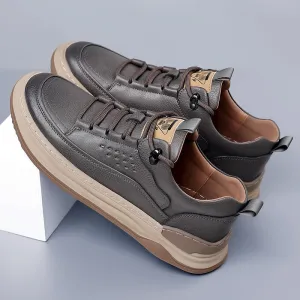 Men's Leather Versatile Trendy Casual Shoes