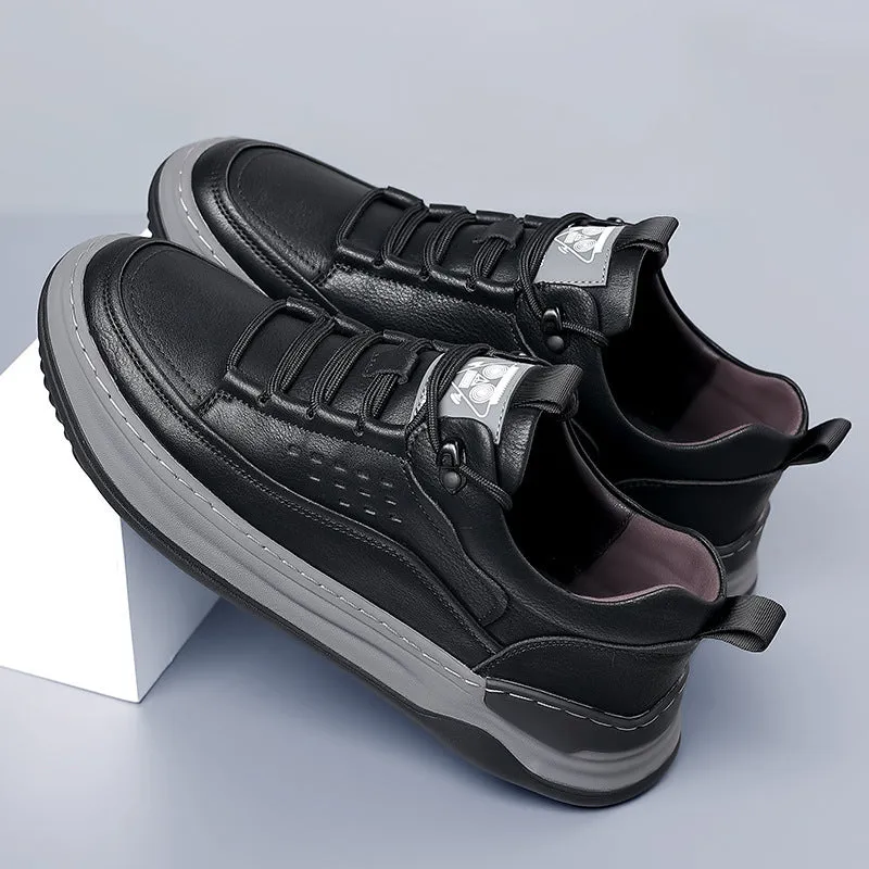 Men's Leather Versatile Trendy Casual Shoes