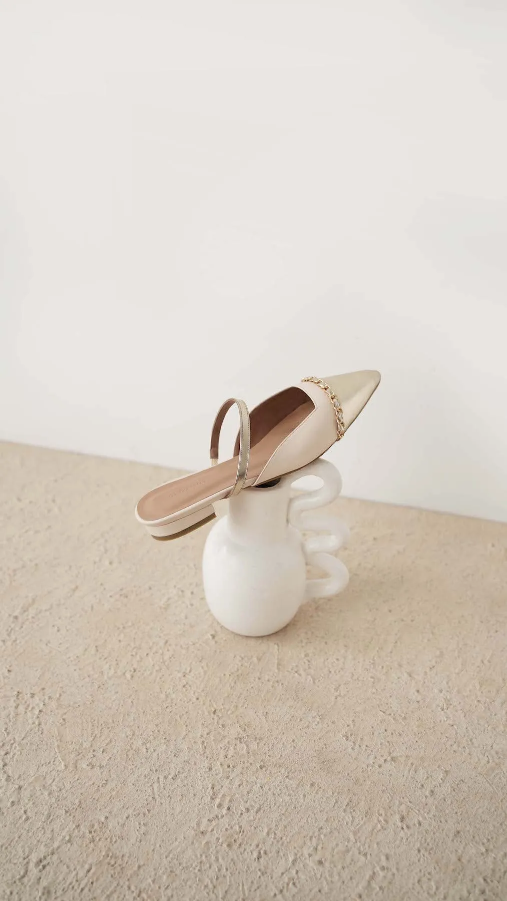 Millie Flats In Gold (5 Pairs Left)