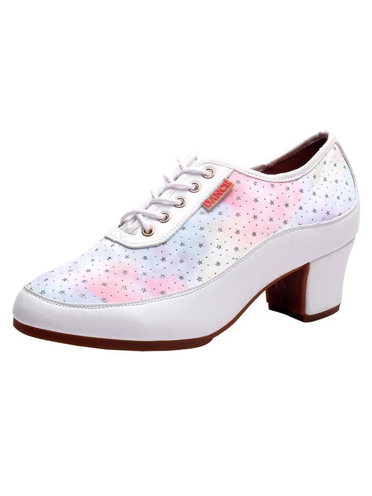 Modern Dance Shoes Straight Plate Outdoor Rubber Sole Shoes