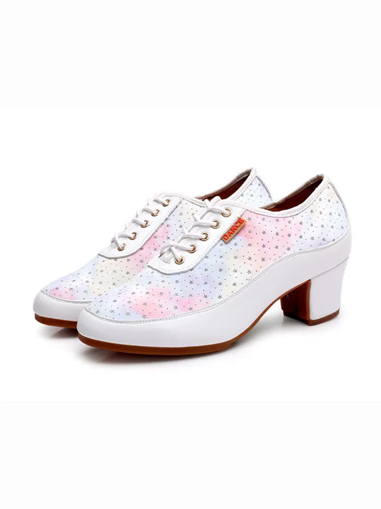 Modern Dance Shoes Straight Plate Outdoor Rubber Sole Shoes