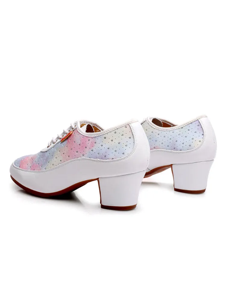 Modern Dance Shoes Straight Plate Outdoor Rubber Sole Shoes