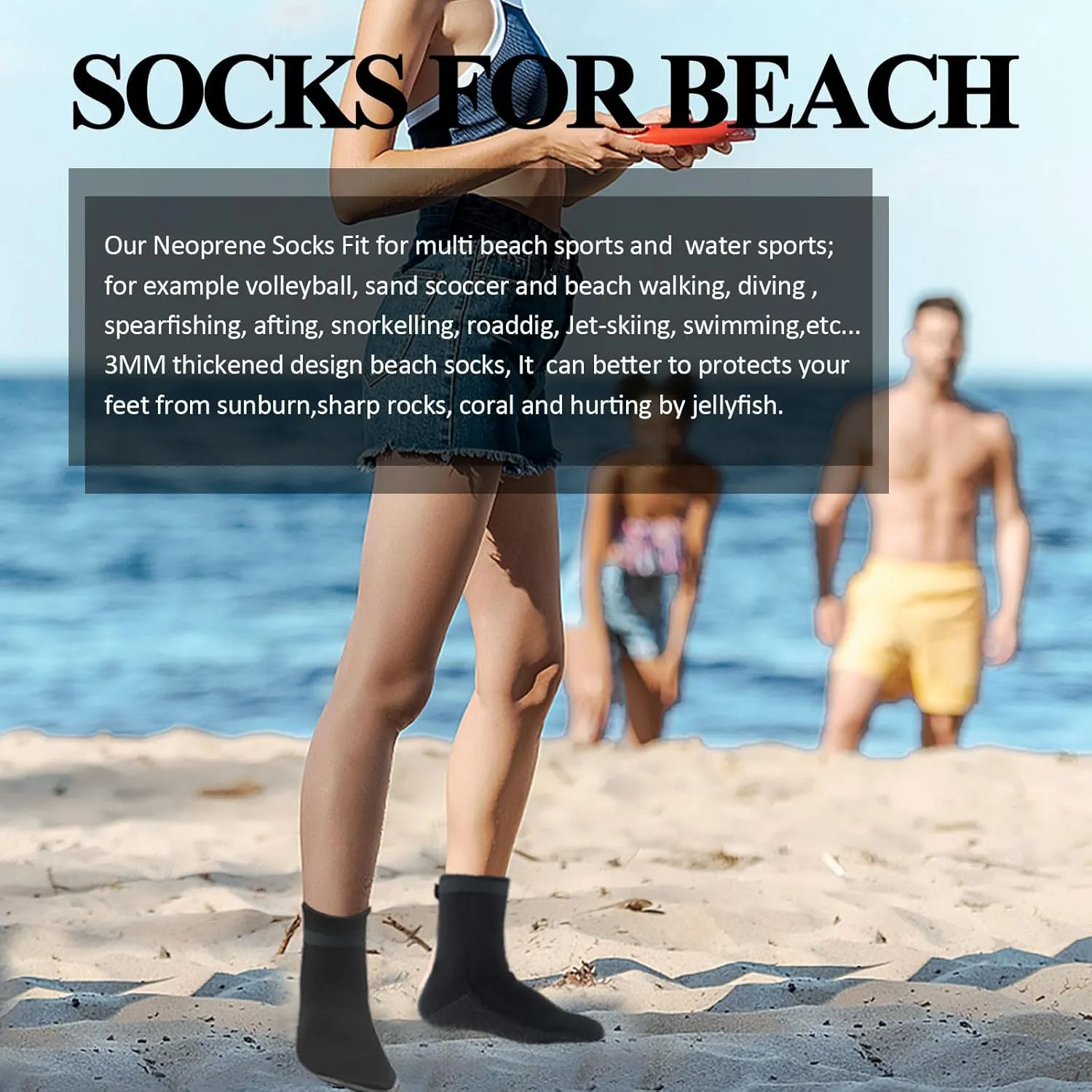 Neoprene Socks,Water Socks for Women Men Kids,Sand Soccer Socks,Beach Socks,Dive Socks,Diving Boots