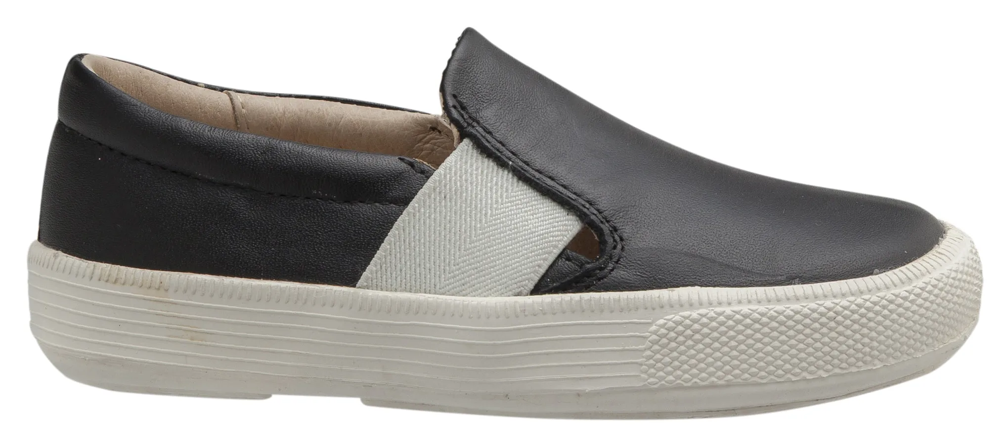 Old Soles 6084N OG Hoff Slip On Elastic Loafer Sneaker, Black/Snow