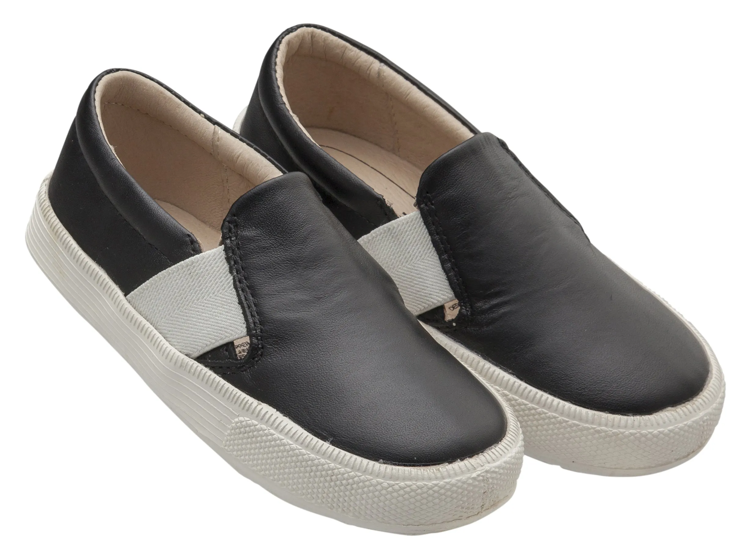 Old Soles 6084N OG Hoff Slip On Elastic Loafer Sneaker, Black/Snow