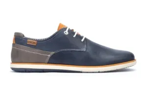 Pikolinos Jucar M4E-4104C1 Blue 3 Eyelet Shoe Made In Spain