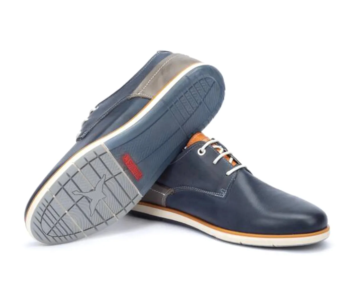 Pikolinos Jucar M4E-4104C1 Blue 3 Eyelet Shoe Made In Spain