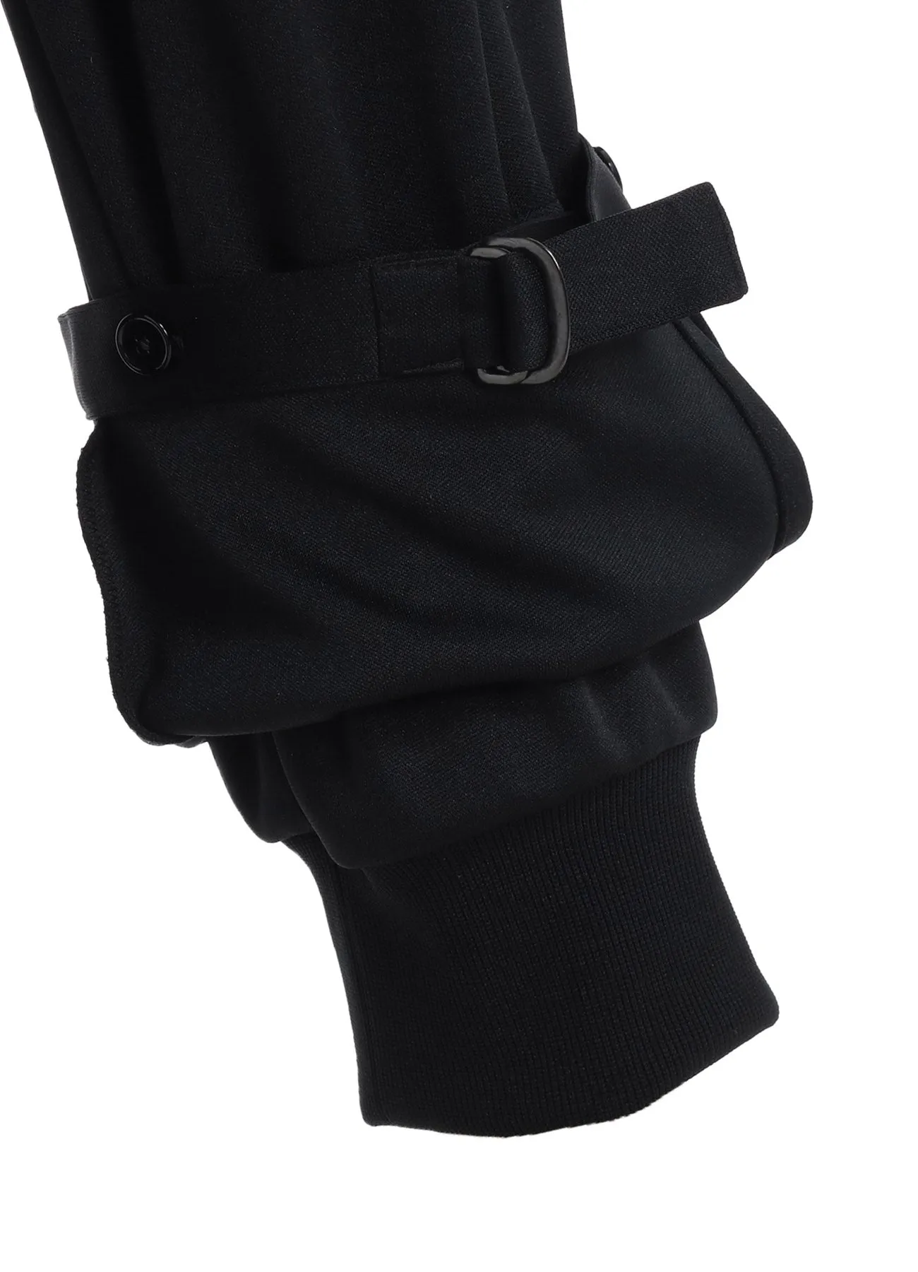 POLYESTER SMOOTH DOUBLE HEM RIB PANTS